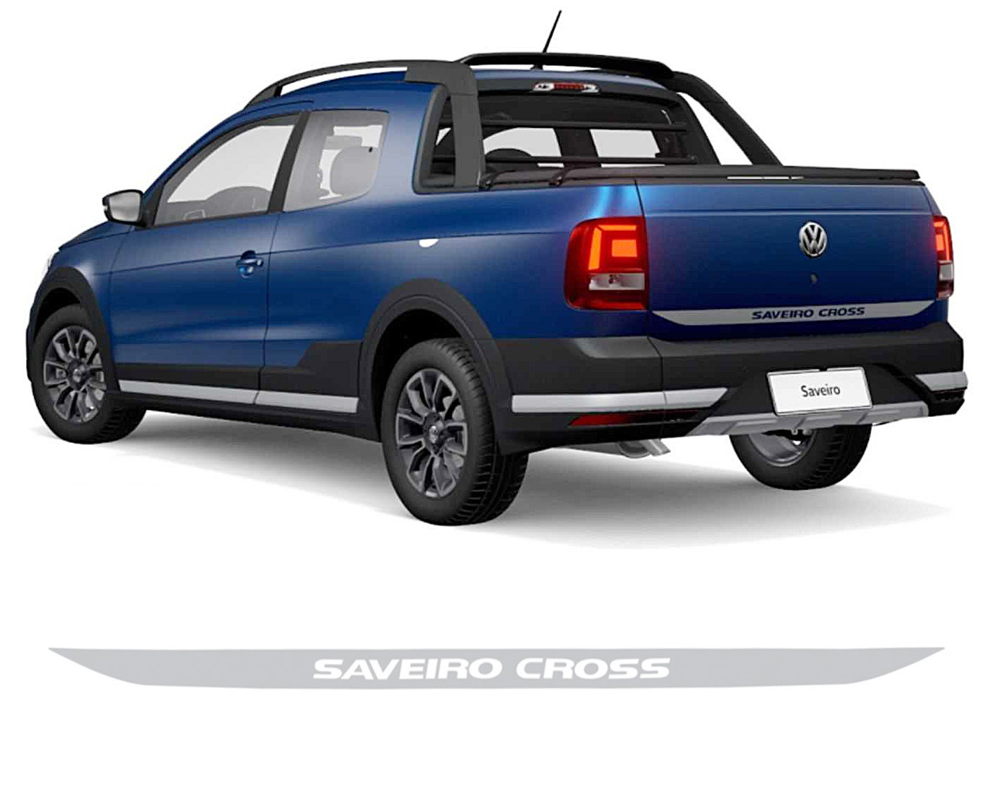 Faixa Decorativa Saveiro Cross Prata Saveiro 2017/2021 - Carblue